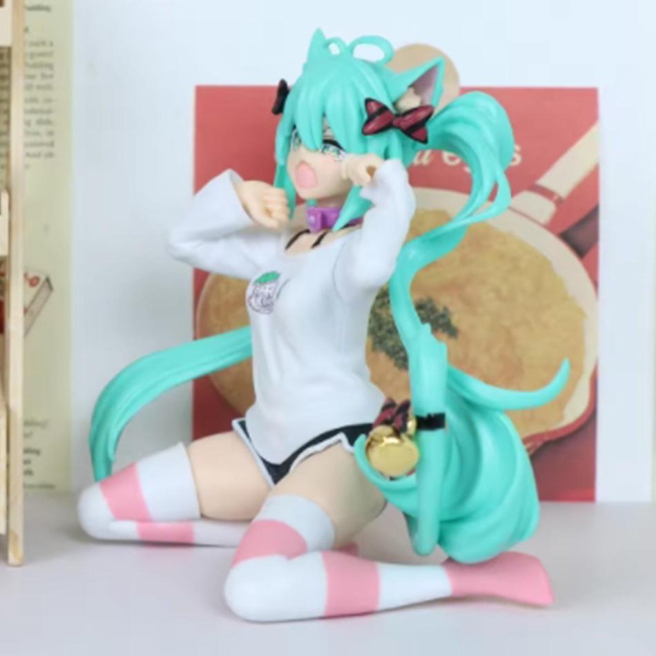 Anime Hatsune Miku doll model cartoon adorable tabletop decoration fit designed for car dashboard decoration adorable holiday present