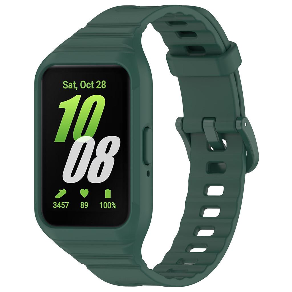 Силиконовый чехол + ремешок для Samsung Galaxy Fit3, сменный спортивный браслет, браслет, ремень, встроенный ремешок для Samsung Fit 3