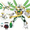 316pcs Ninja Lloyd Titan Mech Robot Green Mecha Robot Movable Plug-in Building Blocks, Movie Model Technology Assembly Education Building Blocks
