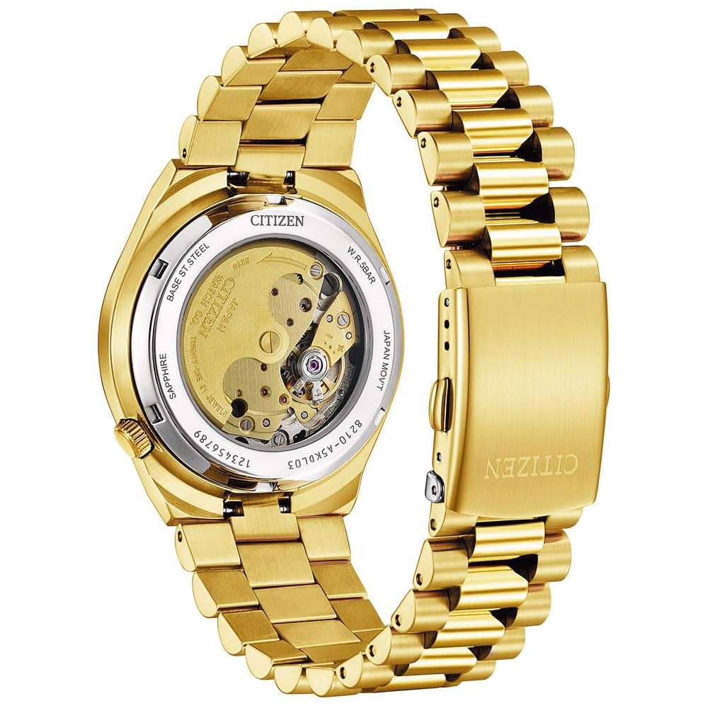 [Citizen] CITIZEN TSUYOSA Collection AUTOMATIC Automatic Men's Watch NJ0152-51X Sapphire Glass Green Gold Overseas Model [Parallel Import]
