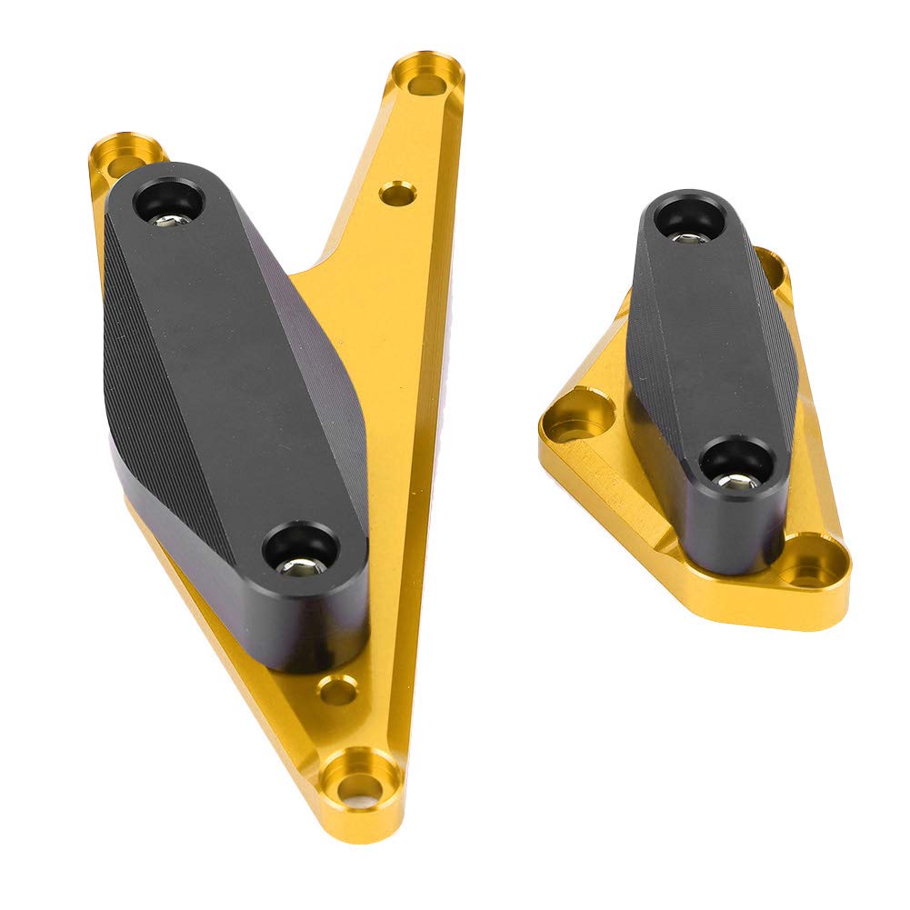 Elerose Engine Guard Case Slider, Anti-Collision Engine Crash Guard Frame Bandit GSF1250GSX1250FA Protective Slider Case (Gold)