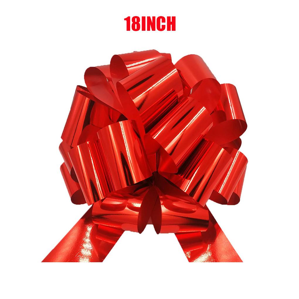 18 Inch Car Bow Pull Bow Car Gift Wrapping Christmas Red Bow for Present Bikes Appliances Party Birthday Wedding Garlands Decor