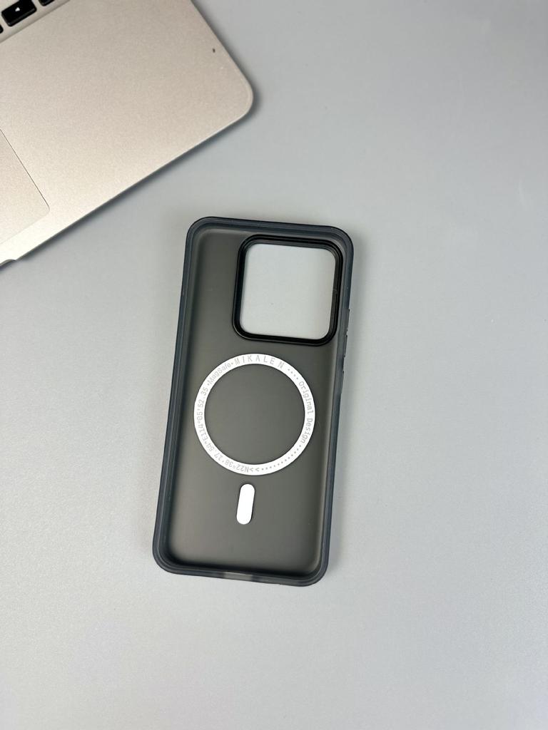 Магнитный чехол для мобильного телефона Xiaomi 14Pro с защитным покрытием Gauze и технологией Magsafe — простой и матовый дизайн для бизнеса