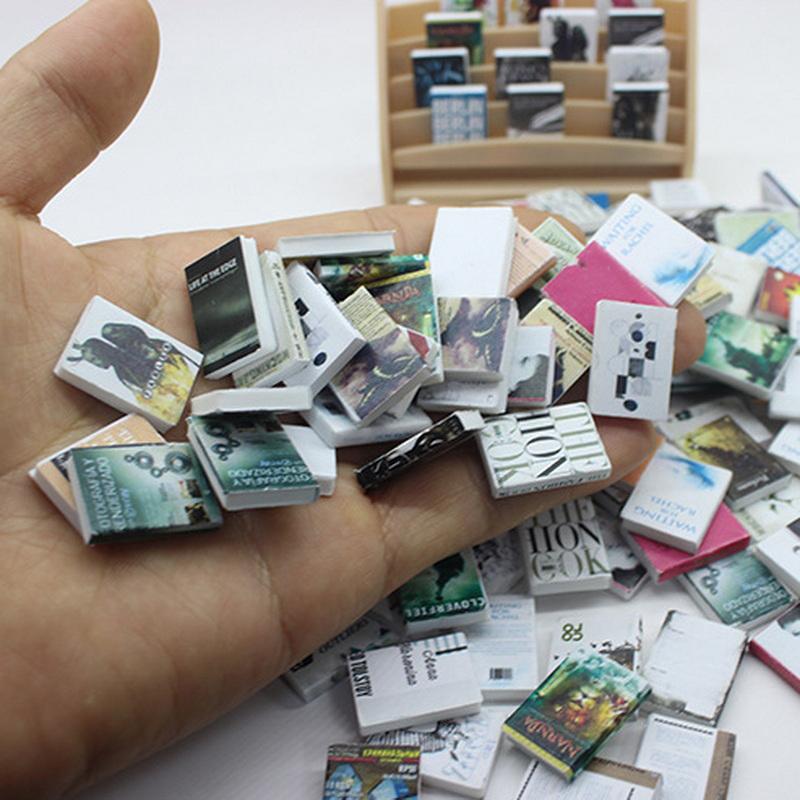 20 шт. 1:12 Миниатюрная книга для кукольного домика, комиксы, маленькие книги, мини-модель, детские игрушки для ролевых игр, аксессуары для кукольного дома