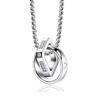 Simple Double-ring Men's Necklace Pendant Tide, Personalized Decoration Light Luxury Niche, Tide Brand 2026