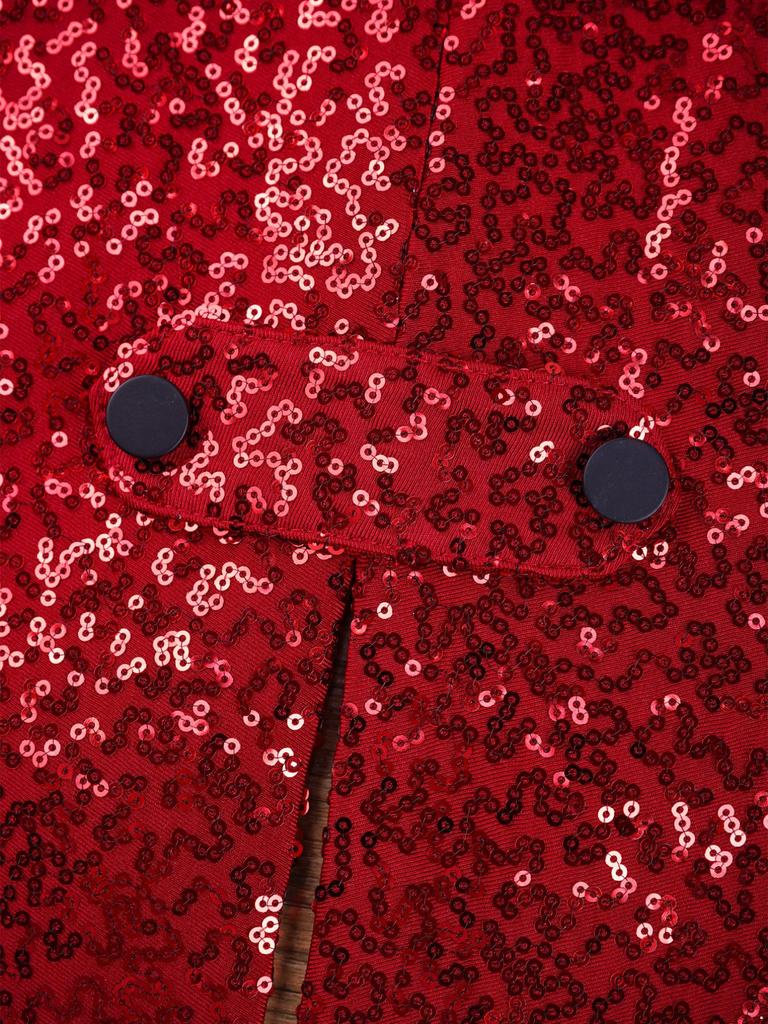 Детский фрак с блестками для мальчиков, куртка классического кроя, смокинг, платье-смокинг с волшебными шоу, пальто