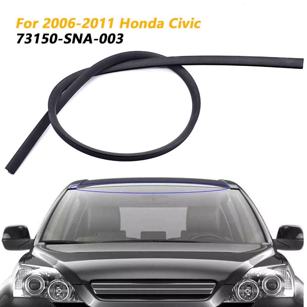 1pc Windshield Reveal Surround Molding Trim 73150-SNA-003 For Civic 2006-2011 Automobiles Parts Rubber Wind Rain Sealing Strips
