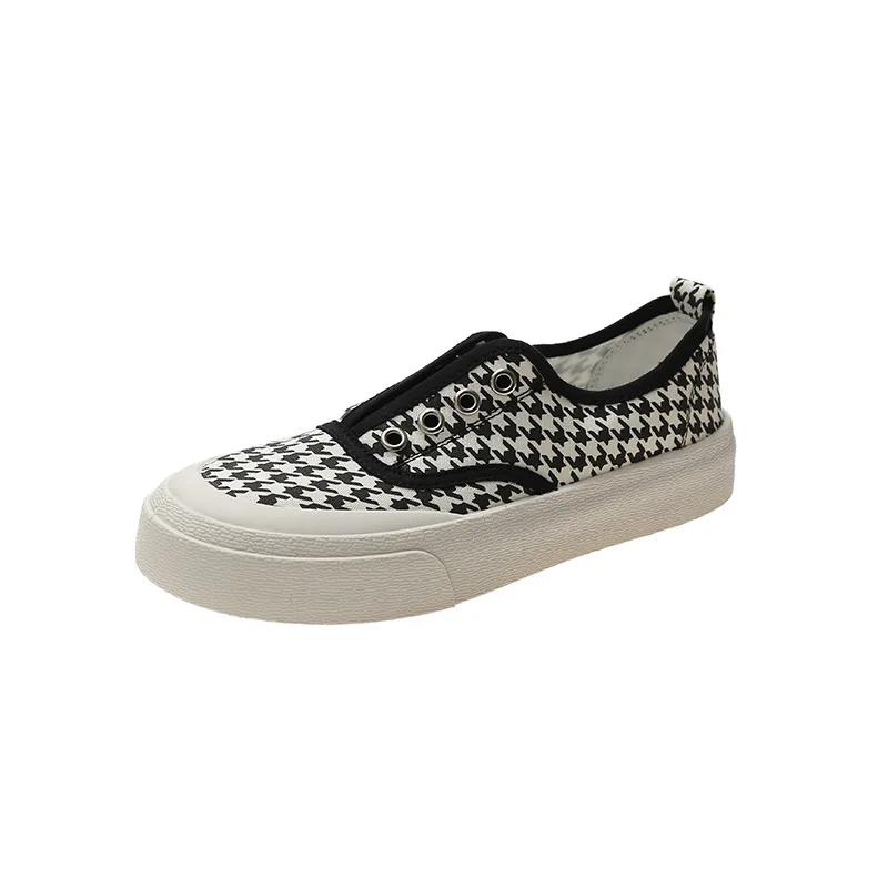 Парусиновые туфли женские новые модные кроссовки с леопардовым принтом женские вулканизированные плоские повседневные лоферы женские