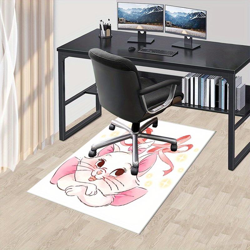 Office Rug Kitten, Bow theme 3D Printed Anti-Slip Rug-Machine Washable for Living Room
