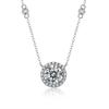 S925 Sterling Silver Women's Diamond Necklace Jewelry 3 Carat Moissanite Pendant Luxury Accessories Fashion Collar Chain