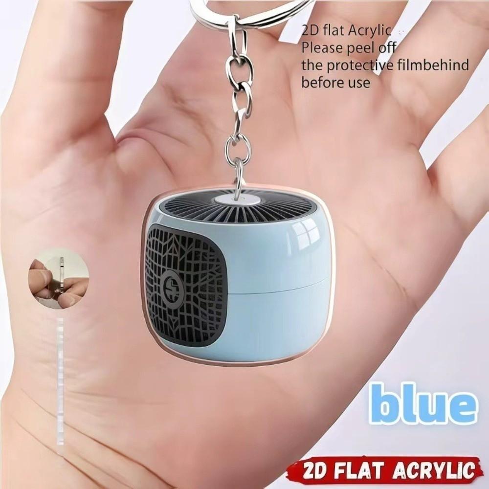 Cute Speaker Keychain 2D Flat Bag Pendant New Car Key Pendant Gift Decoration