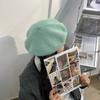 Шерстяной берет женский корейский универсальный головной убор женский осенне-зимний японский ретро конфетного цвета шляпа художника