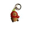 Wool Making Capybara Keychains Kapibala Crochet Keyrings Knitting Capybara Doll  Women Girls