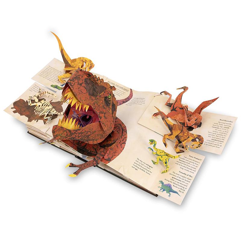 3D Энциклопедия доисторических времен Динозавры Детский интерес Книги про динозавров Книжка с картинками 3D Энциклопедия динозавров Детские подарки