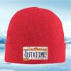 License plate with a film logo and words Men Women Unisex Knitted Hat Beanie Pullover Cap Winter Thermal Warm Christmas Outdoor