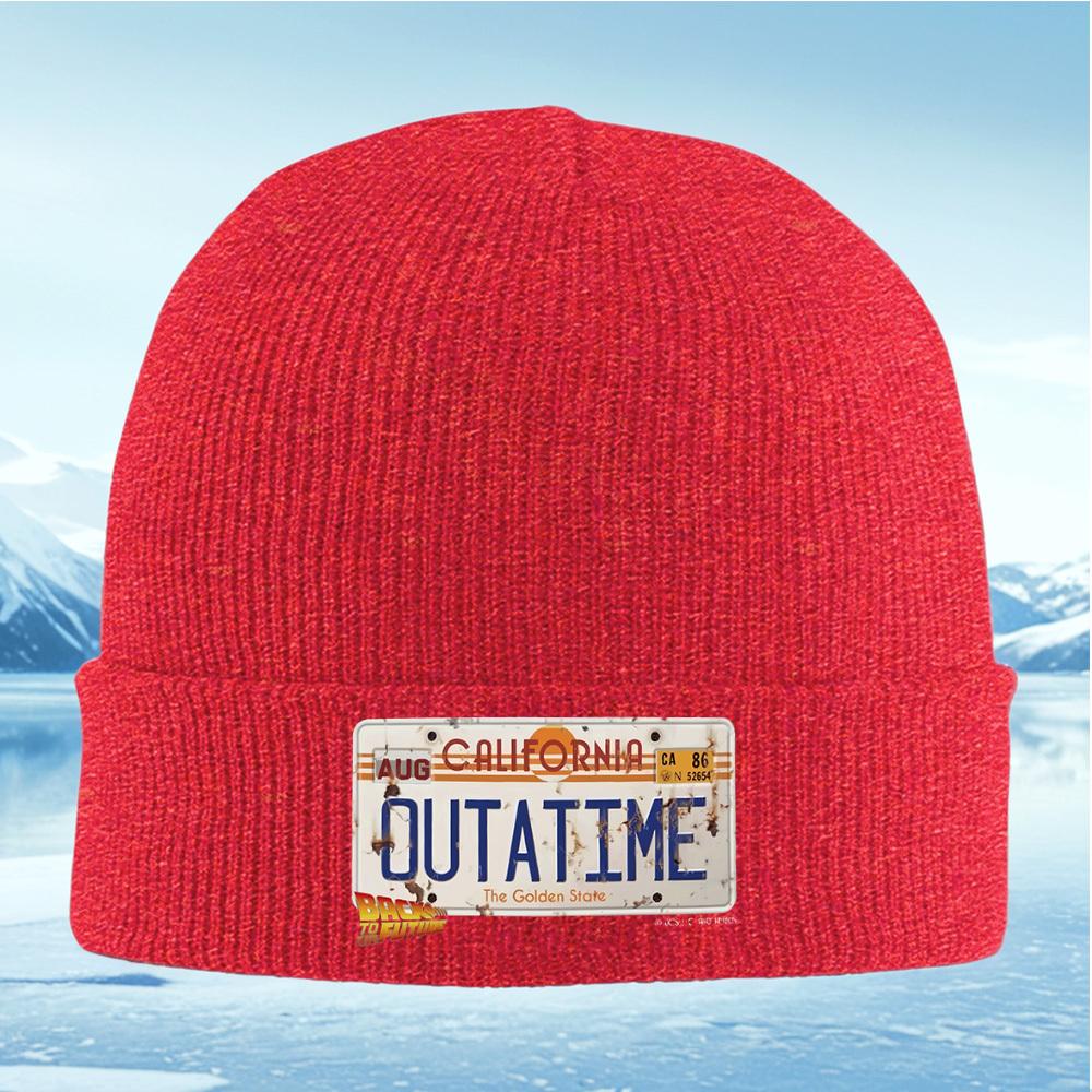 License plate with a film logo and words Men Women Unisex Knitted Hat Beanie Pullover Cap Winter Thermal Warm Christmas Outdoor