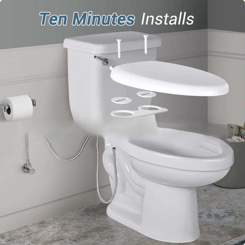 Насадки-биде для женской гигиены для унитаза. Удобный набор для личной гигиены с двойным соплом.