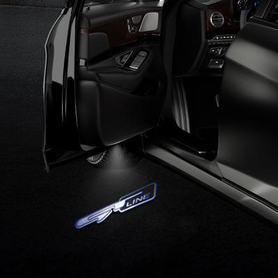 Для GT LINE Логотип Hyundai K5 K3 Sportage Ceed RIO Venga Инфракрасный Датчик Автомобильная HD Дверная Приветственная Лампа Светодиодный Проектор 1/2 ШТ