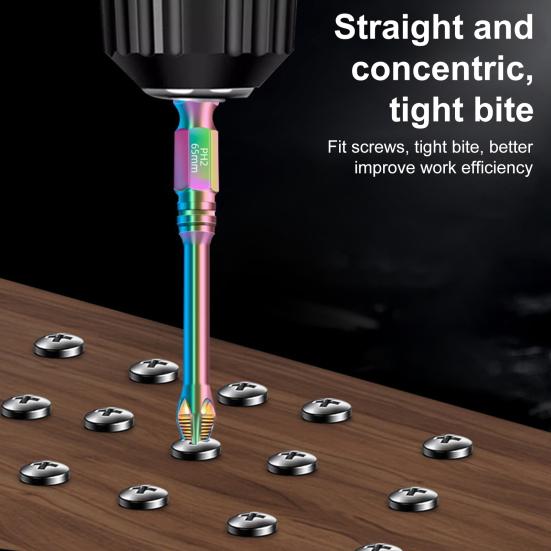 6/8Pcs High-Magnetic Screwdriver Drill Bit Set Rust-Resistant Universal Versatile Usage Strong Durability Anti-Slip Drill Bit Kit