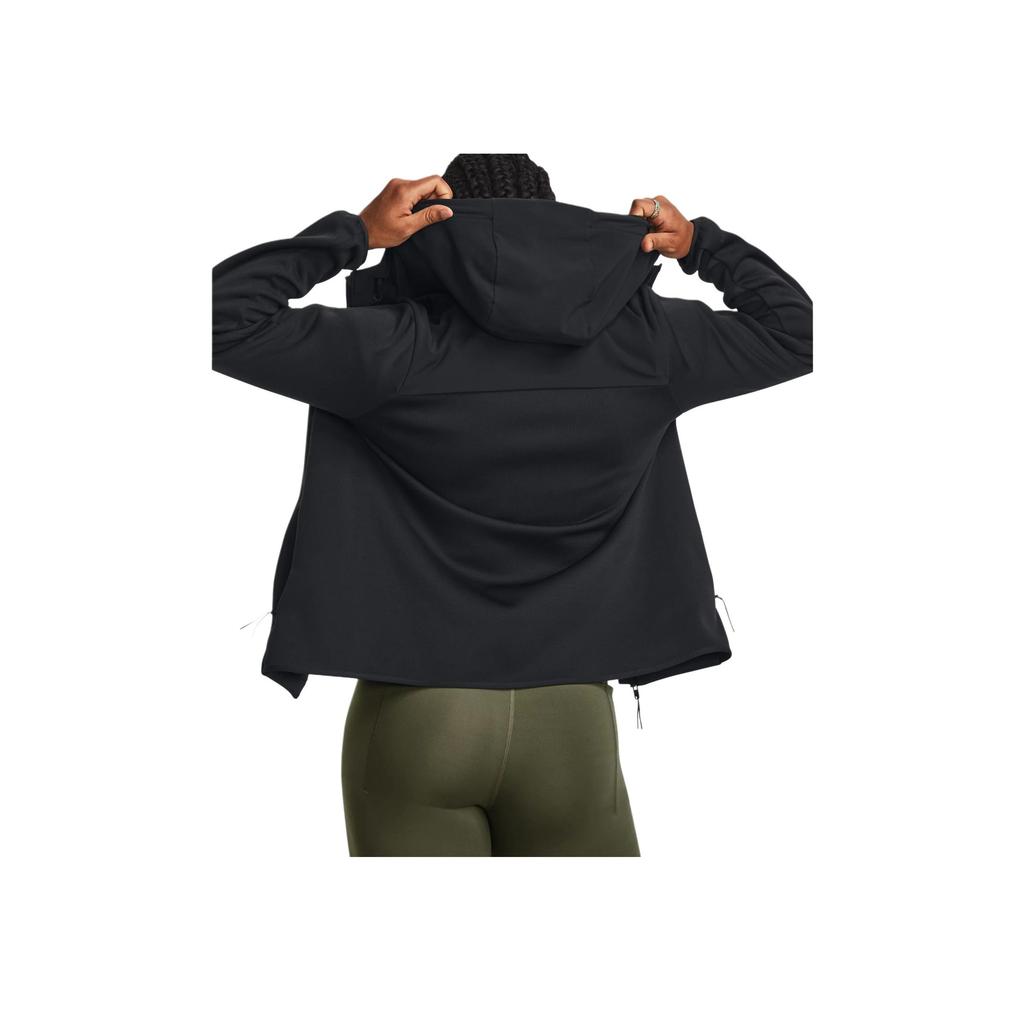 Under Armour Куртка Essential Swacket Training с капюшоном Женская Верхняя одежда Черный 1378850-001