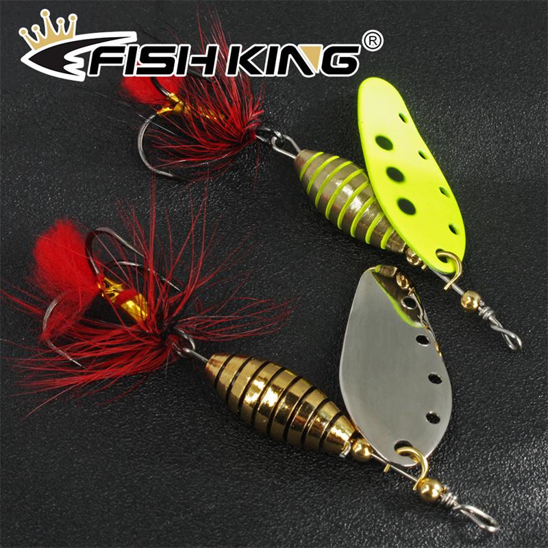 Рыболовные приманки FISH KING, 6 г, 12 г, 16 г, рыболовные приманки на щуку, металлический ремешок с высоким крючком, рыболовные приманки из искусственного окуня, рыболовные приманки