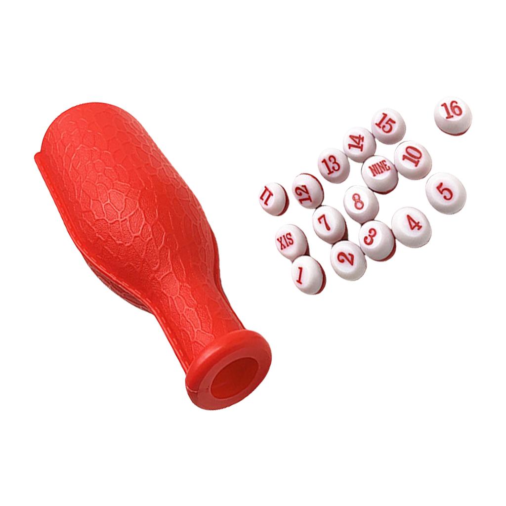 Billiard Pool Shaker Bottle Billiard Shaker Bottle 16 Numbered Tally Balls Pool Dices Billiard Entertainment Accessory