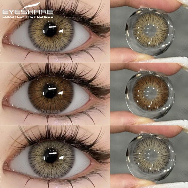 1 пара контактных линз натуральных цветов Синие Цветные Коричневые Контактные Глаза Шоколадные Линзы Зеленые Линзы Корейские Серые Зрачки