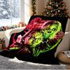 Bride of Chucky Pattern Blanket for Home Decoration, Bed, Sofa, Car Travel, Camping, Suitable for All Seasons, Birthday Christmas Gift