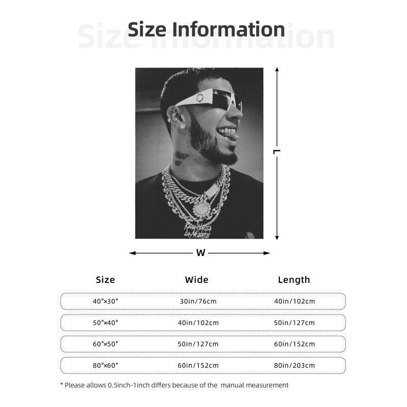 Индивидуальное одеяло с 3D-принтом Anuel AA Rapper, мягкий фланелевый флис, теплое плед-одеяло для путешествий, спальни, дивана, стеганое одеяло
