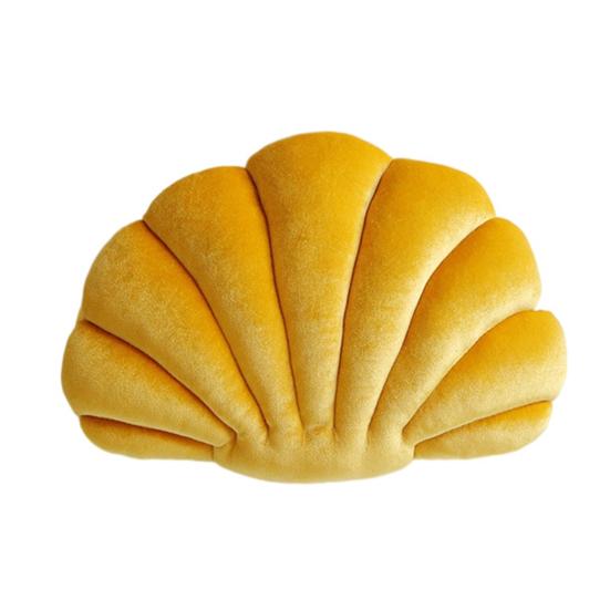 3D Бархатная подушка-ракушка Мягкий вкладыш Ракушка Океан Пляжная тема Декоративная подушка Уютная подушка для дома Дивана Офисного дивана