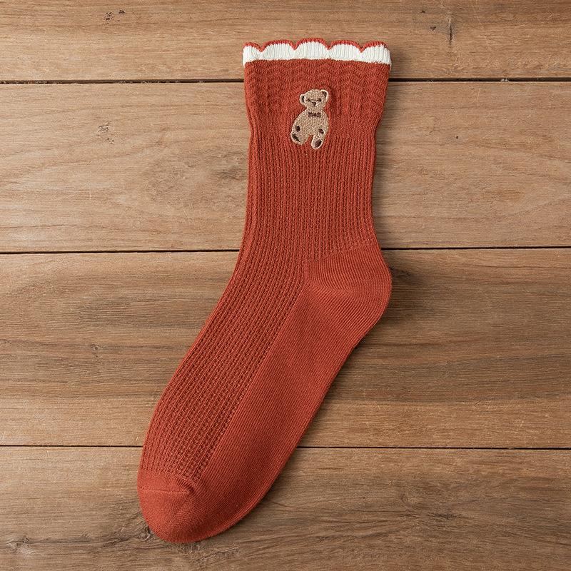 Female Spring and Autumn Fashion New Cotton Lovely Tube Socks