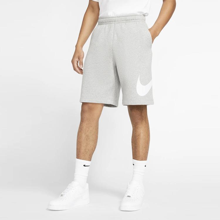 Nike Спортивные повседневные шорты с логотипом и шнурком, мужские брюки серого цвета BV2721-063
