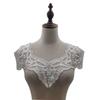 Beautiful White Lace Floral Embroidery Front Collar Rear Collar Sleeves Woman's Clothing Sewing Accessories