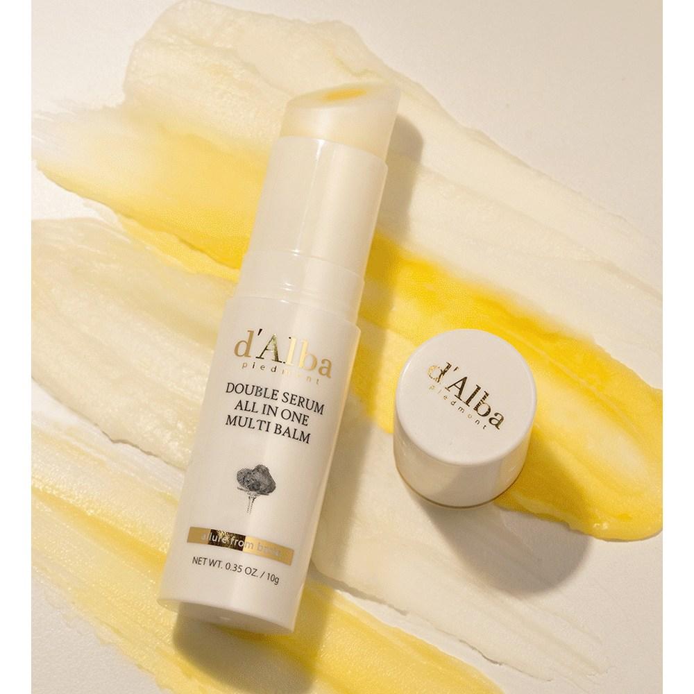 d'Alba Двойная сыворотка Многофункциональный бальзам 10 г + Двойная маска-пленка, 10 г, 1 набор