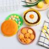 Cute Hamburger Fork Food Container Lunch Box Double Tier Bento Lunchbox