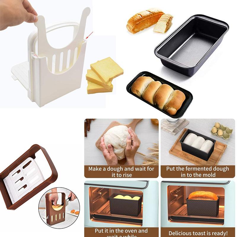 Carbon Steel Loaf Pan with Lid for Bread Baking Sandwich Mold Rectangular Toast Pan with Anti Warp Design Kitchen Baking Tool