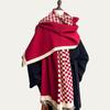 Jacquard Landscape Painting Imitation Cashmere Scarf for Women's Office Air-conditioned Room Thick and Warm Long Trendy Scarf