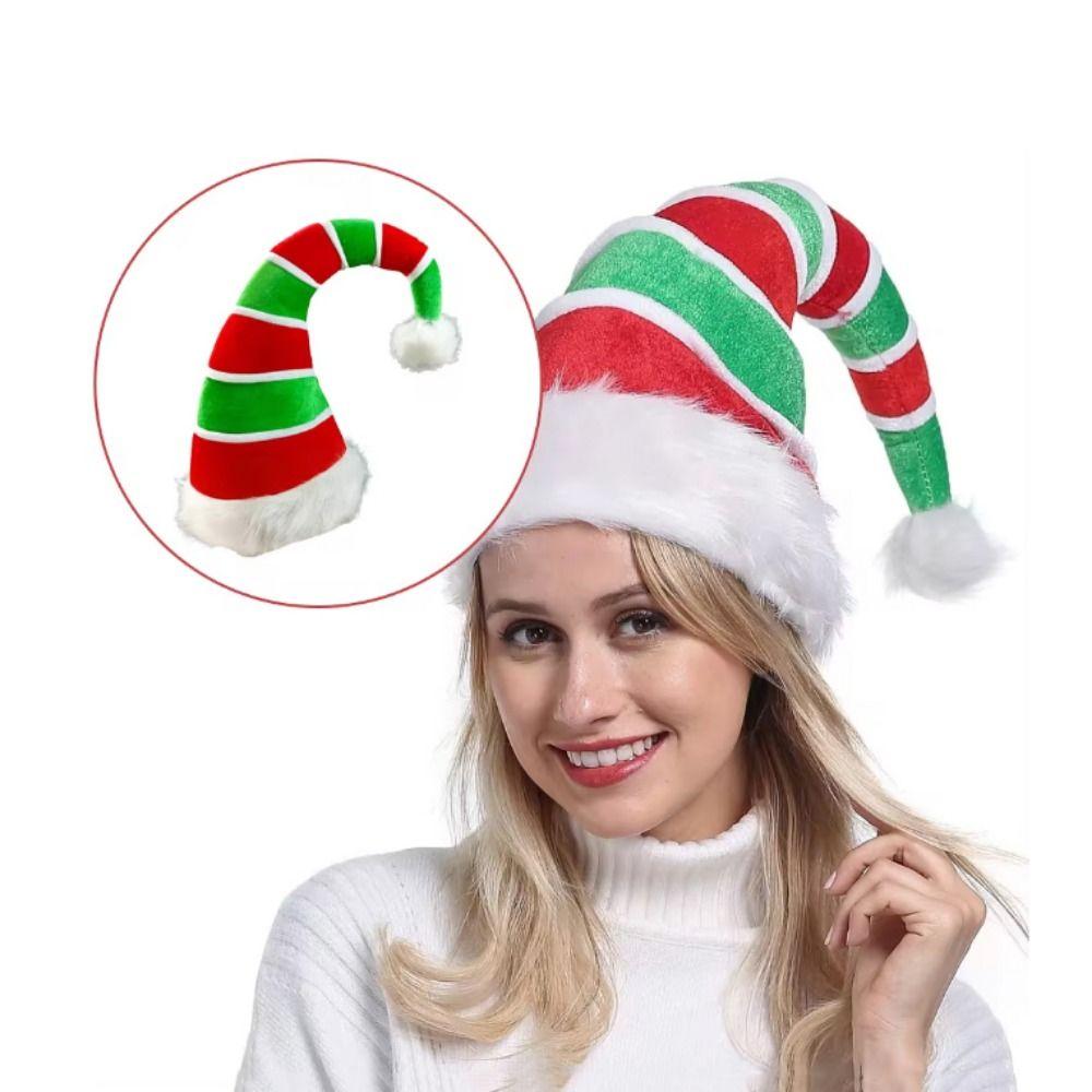 Extended Christmas Spirit Hat Soft Santa Claus Hat Funny Elf Christmas Hat for Christmas Day