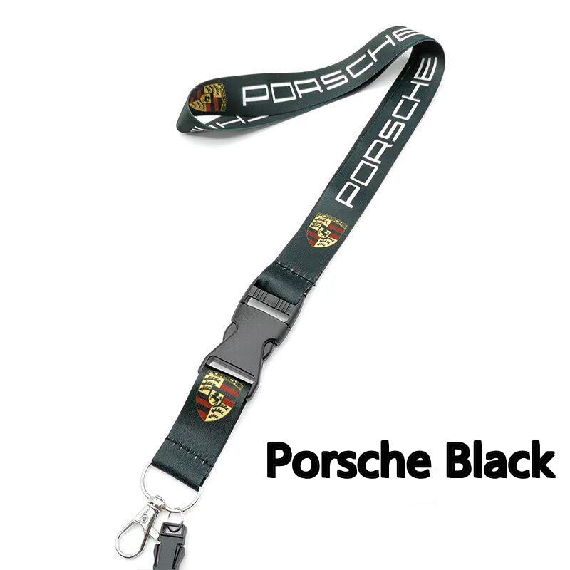 Нейлоновый ремешок с печатным логотипом, брелок-подвеска для Porsche 918 Taycan Panamera Cayenne Boxster Cayman, аксессуары для автомобиля и мотоцикла