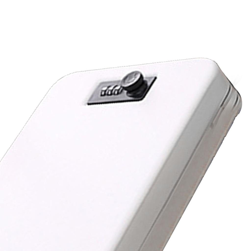 Портативный автомобильный сейф большой емкости предотвращает кражу ювелирных изделий наличными с паролем белый