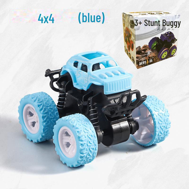 Детская четырехколесная инерционная трюковая машинка - вращающаяся внедорожная модель игрушки