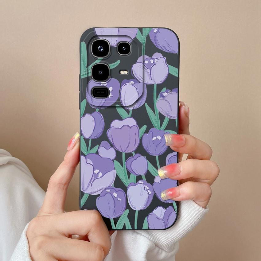 Для телефона Infinix Note 50 Pro Plus 40 50x Модный чехол с узорами «Звездное небо» и «Кот», Гладкий жидкий силикон, Высококачественный противоударный чехол для Infinix