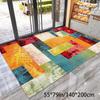 Extra Large Bohemian Geometric Area Rug Heavyweight Crystal Velvet with Non-Slip Dot Backing Machine Washable Soft Carpet