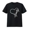 Женская футболка I Love My Family Милая Черная 2XL винтажная Стирка дизайнерская одежда графический homme Растягивающаяся Универсальная уличная одежда