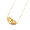 Les Trésors De Lily [L4593] - Gold-Plated 'Leaf' Necklace - 47x20 Mm
