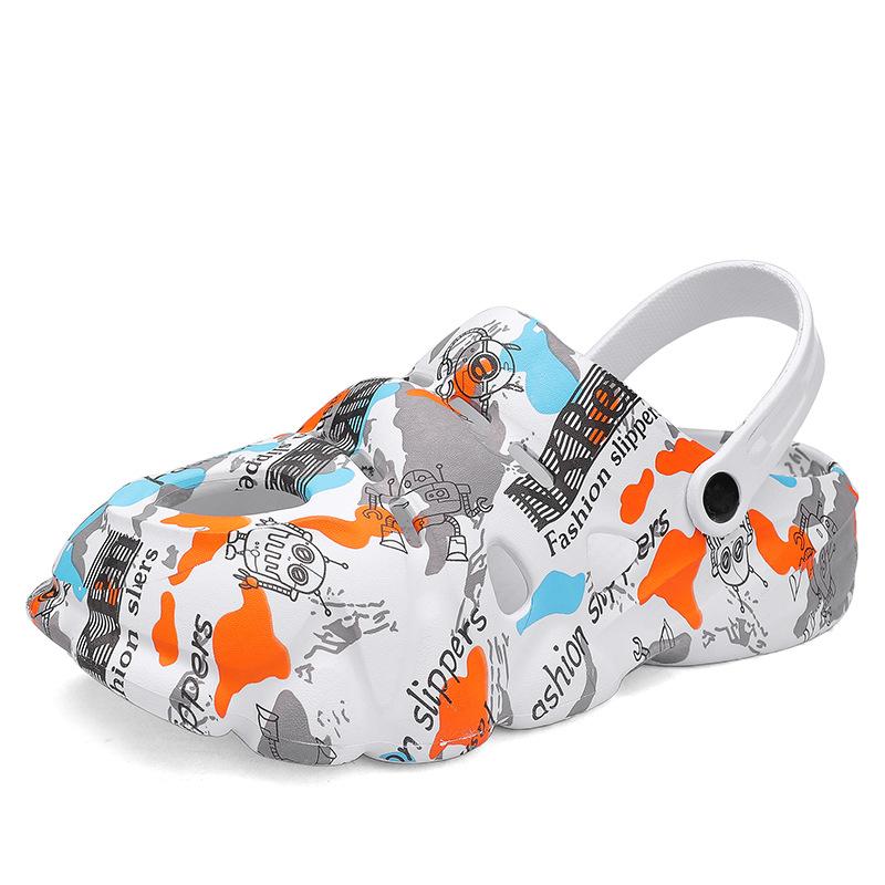 Повседневные мужские сандалии Step On Shit Feeling Bag Head Eva сандалии с толстой подошвой и нескользящей верхней одеждой Ins Tide Beach Hole Shoes