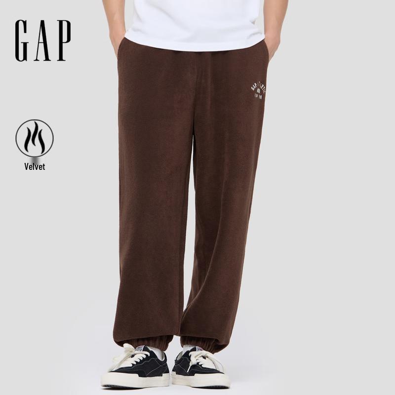 Gap Men's Embroidered Logo Fleece Cuffed Pants