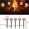 Садовые светильники в виде тыквы-скелета на солнечной батарее - Водонепроницаемый уличный декор