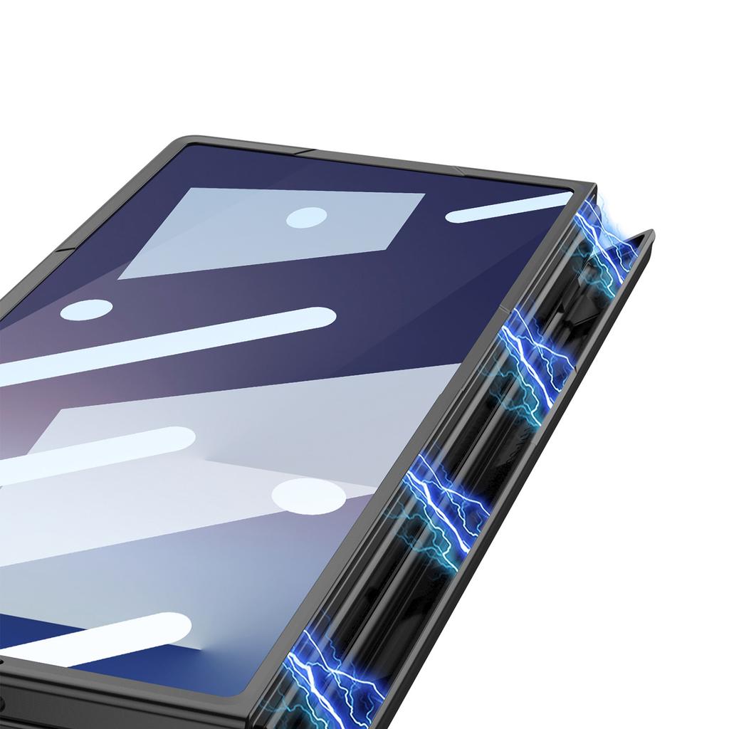 Suitable for Samsung Z Fold7 Mobile Phone Case Pen Slot Integrated with Stylus Ultra Thin Shell Film Rotary Shaft Folding Protective Cover