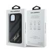 Karl Lagerfeld Klhcp14Spqdsmgk Iphone14 / 15 / 13 6.1 Czarny/Black Hardcase Diagonal Quilted Script